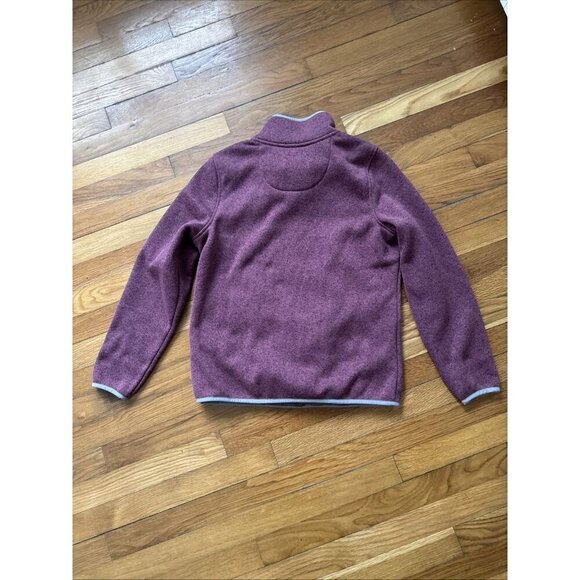 LL Bean Fleece Women’s Sienna Clay Better Sweater Pullover Snap Size S Pet - Picture 6 of 6